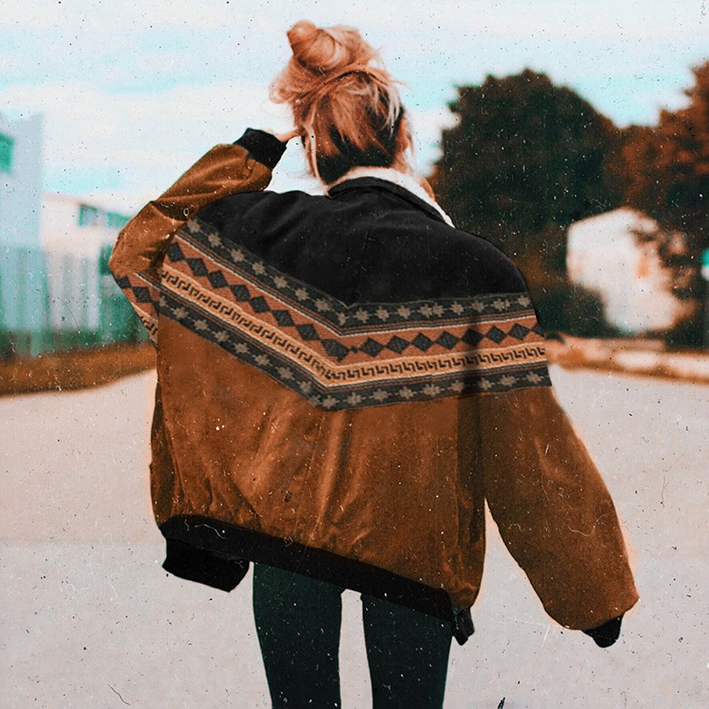 Women Vintage Cotton Jackets Coats Autumn Fashion Clothes